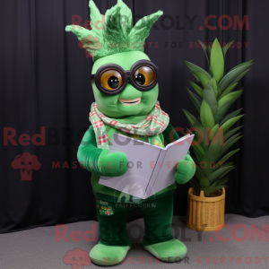 Skovgrøn aas maskot kostume...