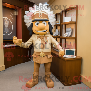 Tan Chief maskot kostume...