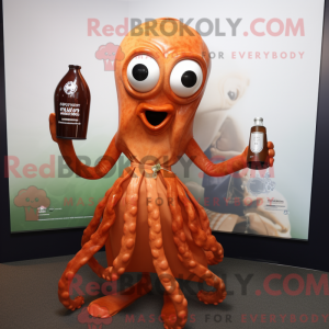 Rust Kraken maskot kostume...