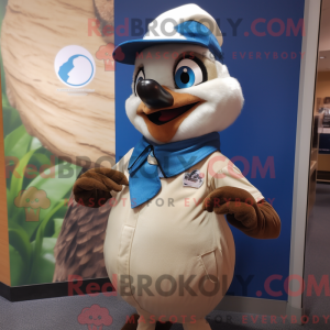 Maskotdraktfigura Tan Blue...