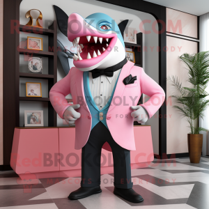 Pink Megalodon maskot...