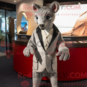 Gray Kangaroo mascot...
