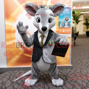 Gray Kangaroo mascot...