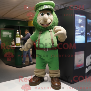 Zielony øl maskot kostyme...