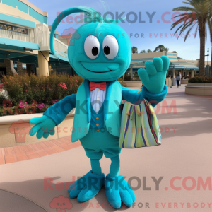 Turkis rejer Scampi maskot...