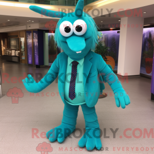 Turkis reker Scampi maskot...