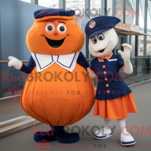 Disfraz de mascota naranja...