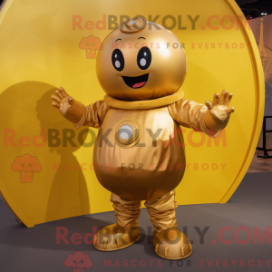 Goldenes Maskottchenkostüm...