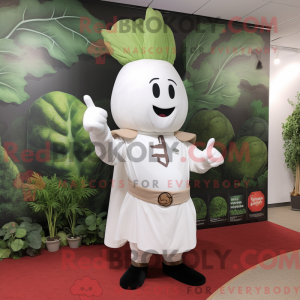 White Beet maskot drakt...