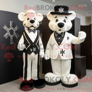 White Celtic Cross mascot...