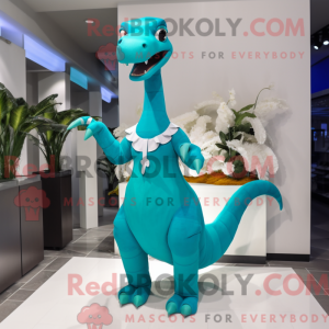 Turkis Diplodocus maskot...