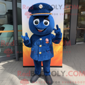 Navy TV-maskotdraktfigur...