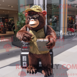 Brown Gorilla mascot...