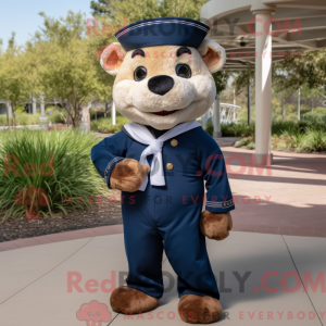 Navy But mascottekostuum...