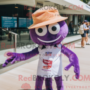 Máscara de camarão roxo...