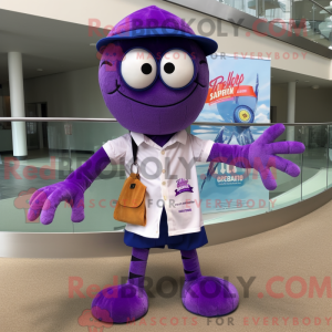 Máscara de camarão roxo...