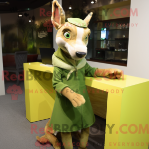 Olive Mare mascottekostuum...