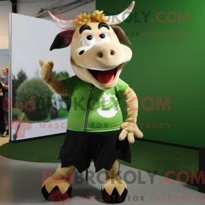 Oliven Jersey Cow maskot...