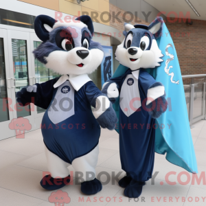 Navy Skunk-mascottekostuum...
