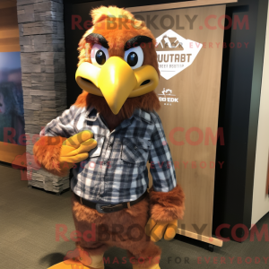 Rust Eagle mascot costume...