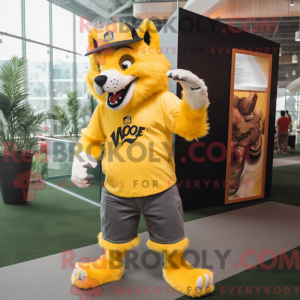 Personaggio mascotte giallo...