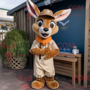 Tan Roe Deer mascotte...