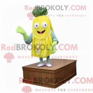 Lemon Yellow Celery mascot...