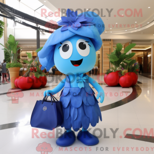Blue Cherry maskot kostyme...