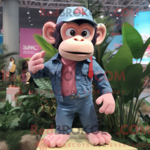 Pink Chimpanzee mascot...