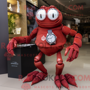 Maroon Crab maskot drakt...