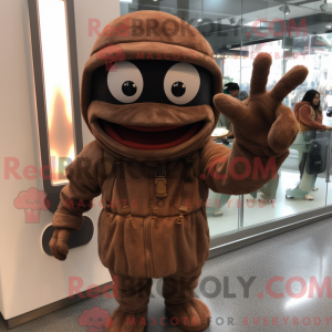 Brown Demon-mascottekostuum...