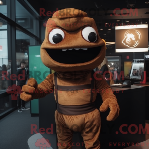 Brun Demon maskot drakt...