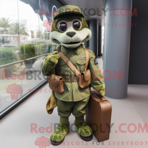 Olive Marine Recon maskot...