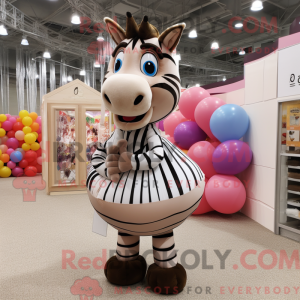 Máscara de Zebra Tan figura...