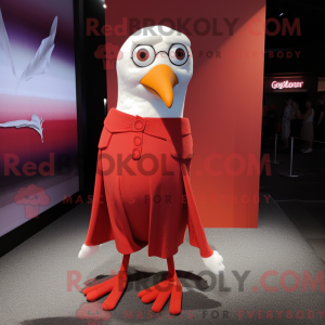 Red Gull maskot kostume...