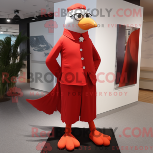 Red Gull maskot kostyme...