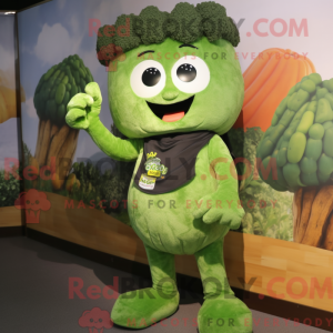 Oliven Broccoli maskot...