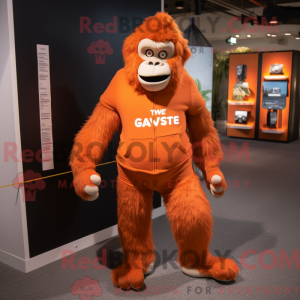 Orange Gorilla maskot...