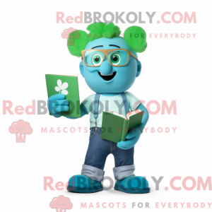 Cyan Four Leaf Clover...