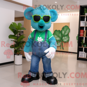 Cyan Four Leaf Clover...