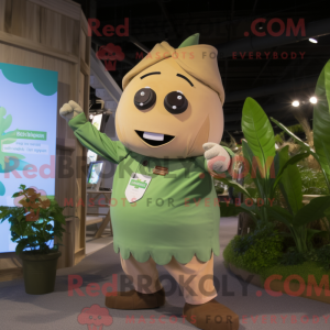 Tan Beanstalk maskot...