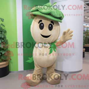 Tan Beanstalk maskot...