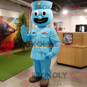 Cyan American Soldier...