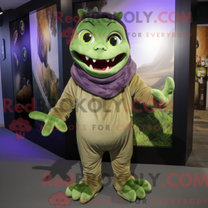 Olive Demon mascot costume...