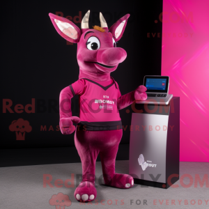 Máscara de cervo Magenta...