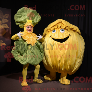 Gold Cabbage maskot...