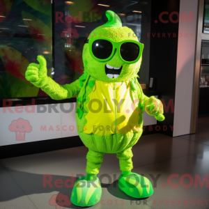 Postava maskota Lime Green...