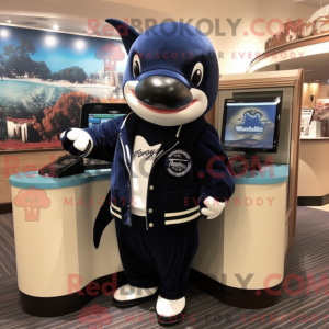 Navy Killer Whale mascot...