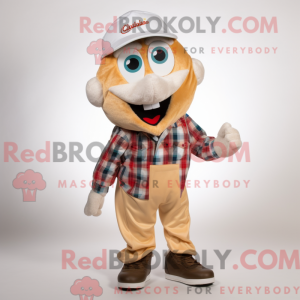 Postava maskota krémové...