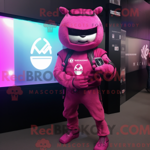 Costume mascotte de Magenta...